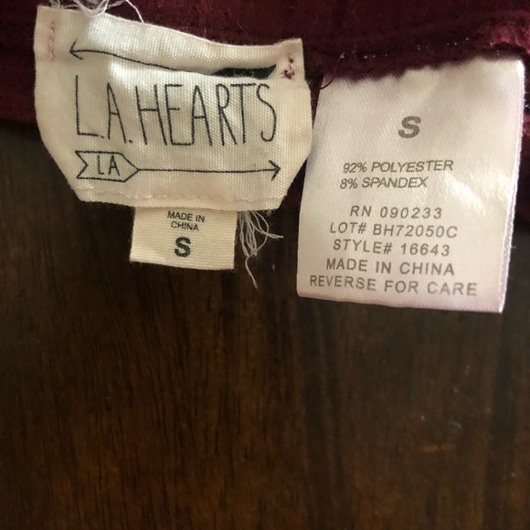 La hearts velvet skirt - Picture 2 of 5